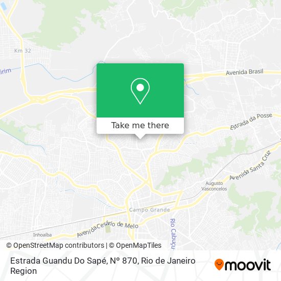Estrada Guandu Do Sapé, Nº 870 map