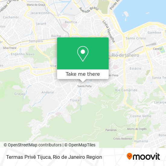 Termas Privê Tijuca map