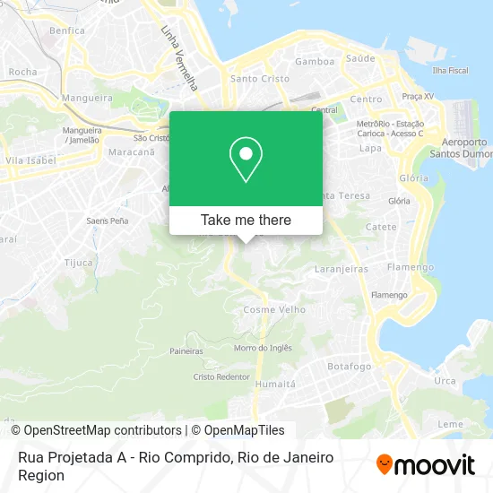 Rua Projetada A - Rio Comprido map