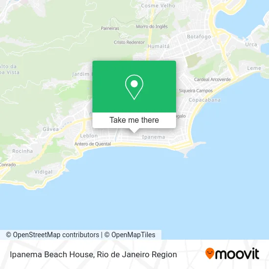 Ipanema Beach House map