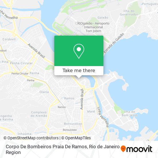 Mapa Corpo De Bombeiros Praia De Ramos