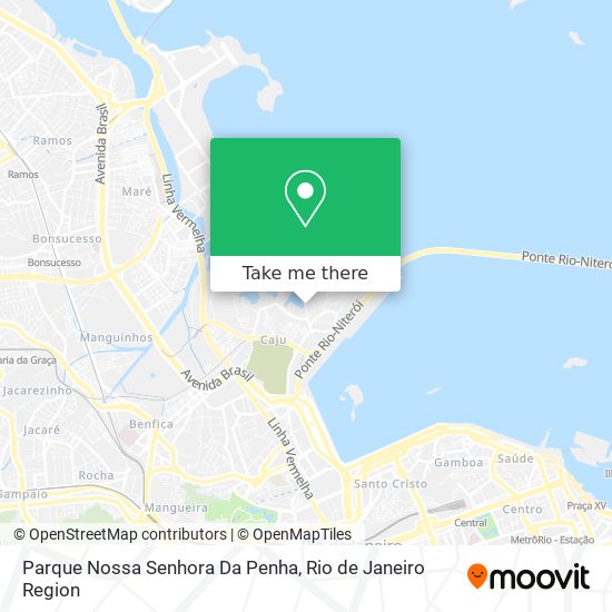 Mapa Parque Nossa Senhora Da Penha