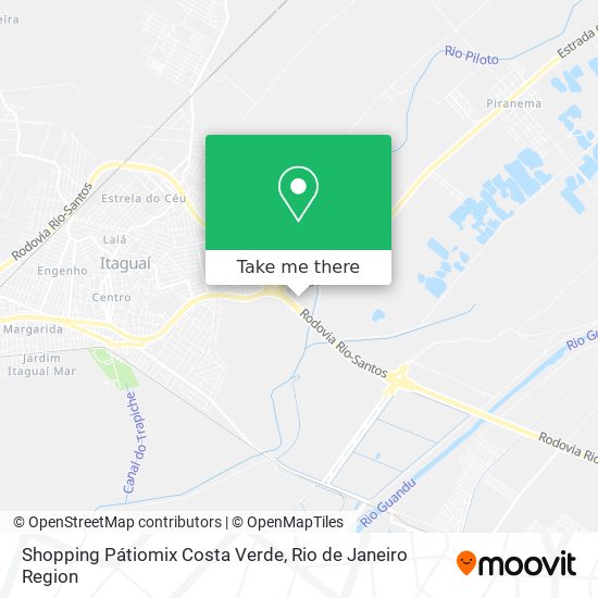 Shopping Pátiomix Costa Verde map