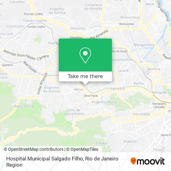 Mapa Hospital Municipal Salgado Filho