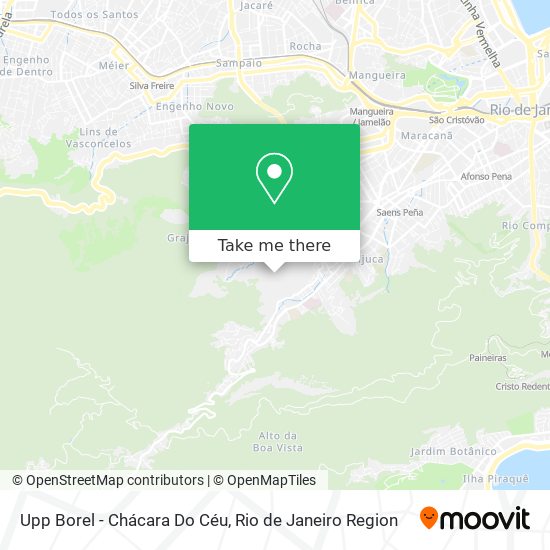 Upp Borel - Chácara Do Céu map
