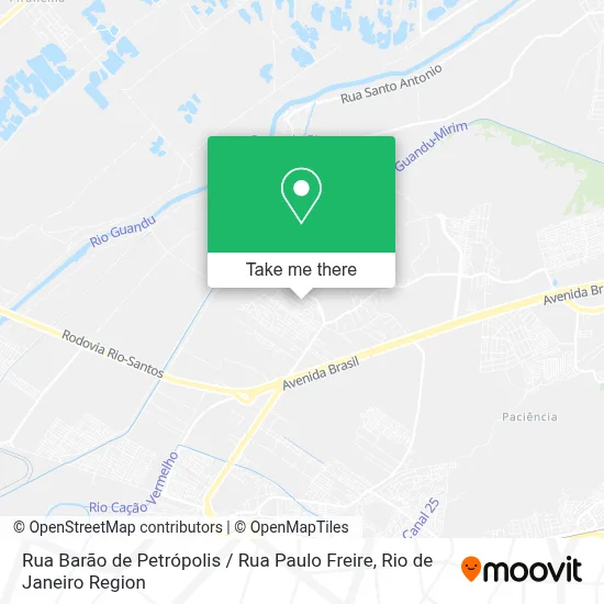 Rua Barão de Petrópolis / Rua Paulo Freire map
