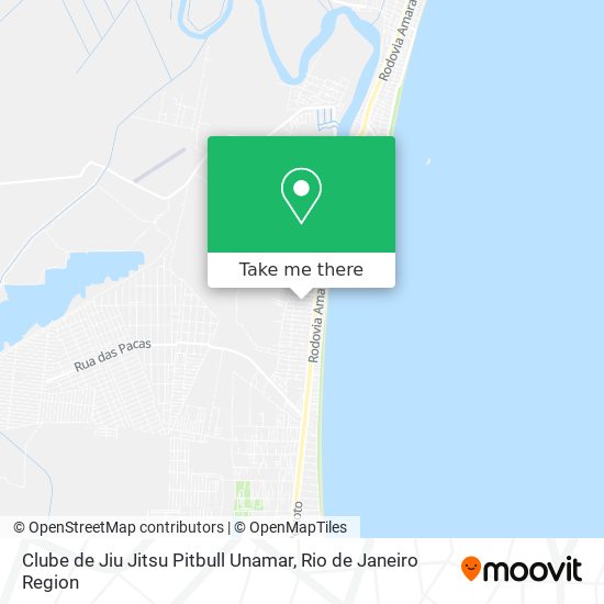 Mapa Clube de Jiu Jitsu Pitbull Unamar