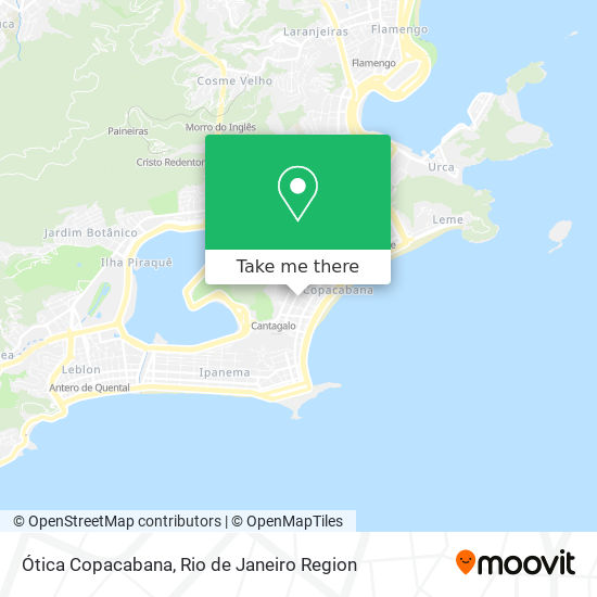 Mapa Ótica Copacabana