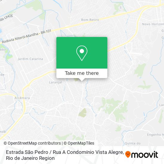Mapa Estrada São Pedro / Rua A Condomínio Vista Alegre