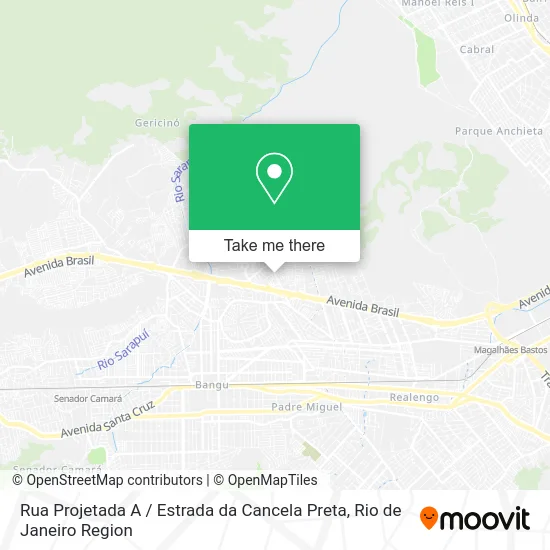 Rua Projetada A / Estrada da Cancela Preta map