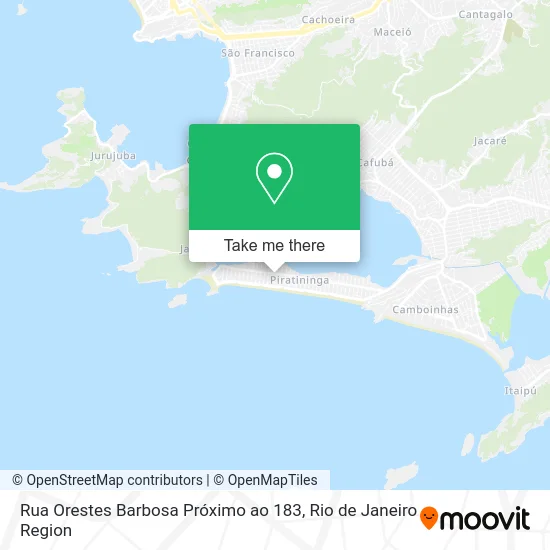 Rua Orestes Barbosa Próximo ao 183 map