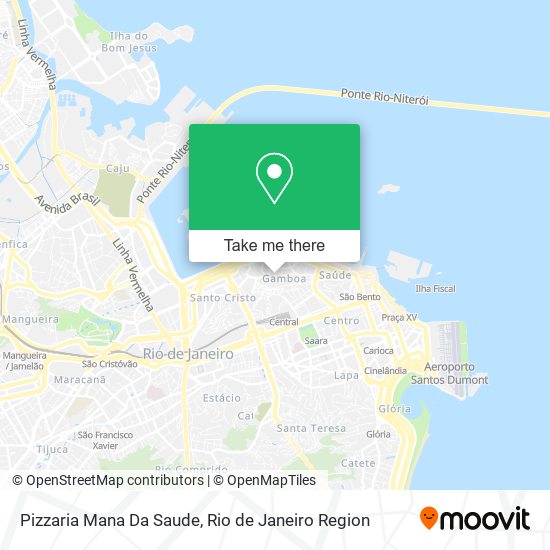 Pizzaria Mana Da Saude map