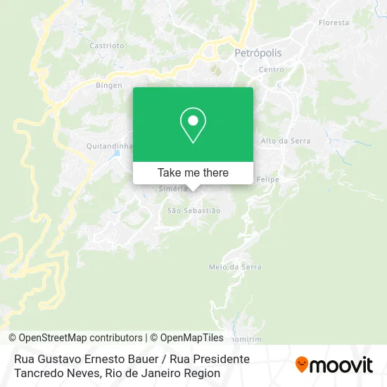 Rua Gustavo Ernesto Bauer / Rua Presidente Tancredo Neves map