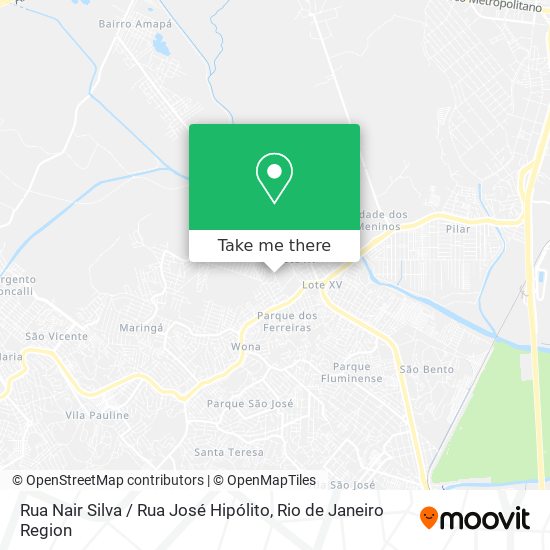Rua Nair Silva / Rua José Hipólito map