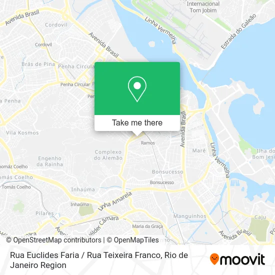 Rua Euclides Faria / Rua Teixeira Franco map