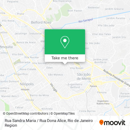 Rua Sandra Maria / Rua Dona Alice map