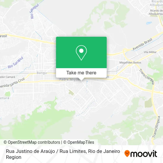 Rua Justino de Araújo / Rua Limites map