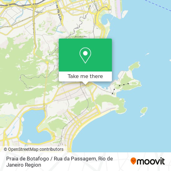 Praia de Botafogo / Rua da Passagem map