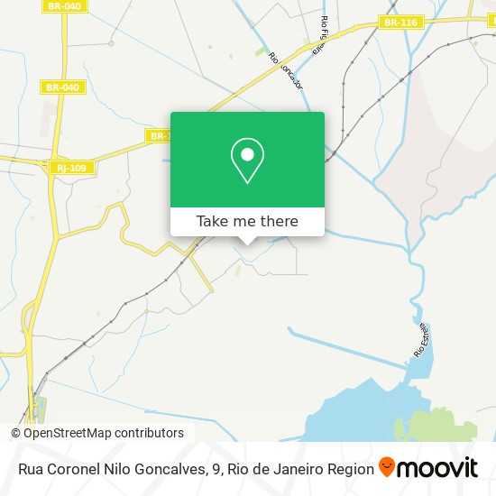 Rua Coronel Nilo Goncalves, 9 map