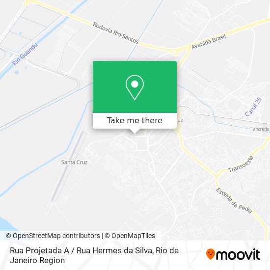 Mapa Rua Projetada A / Rua Hermes da Silva