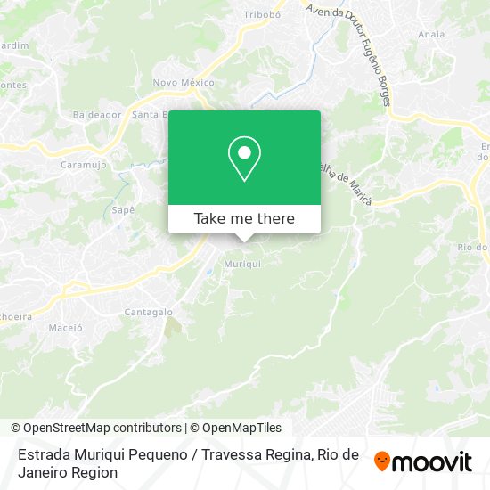 Estrada Muriqui Pequeno / Travessa Regina map