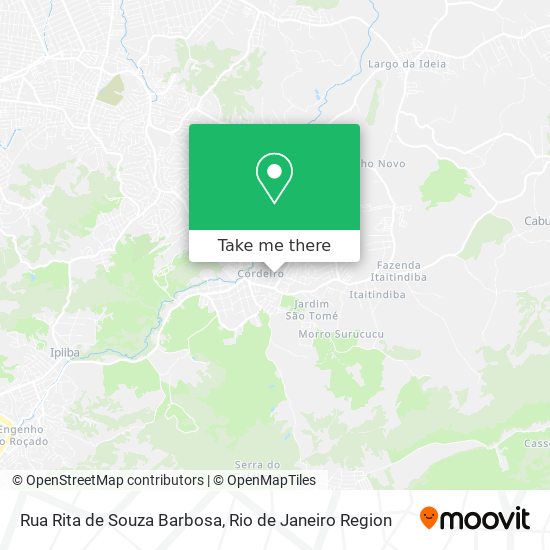 Mapa Rua Rita de Souza Barbosa