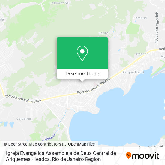 Mapa Igreja Evangelica Assembleia de Deus Central de Ariquemes - Ieadca