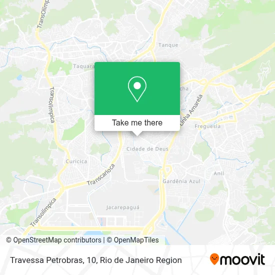 Travessa Petrobras, 10 map