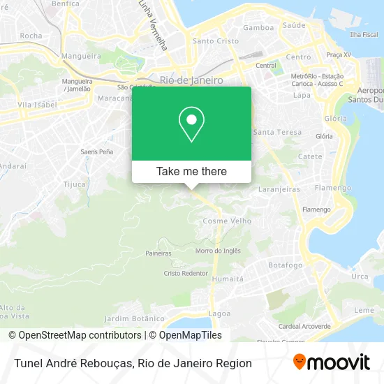 Tunel André Rebouças map