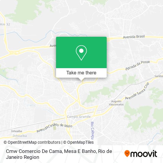 Cmw Comercio De Cama, Mesa E Banho map