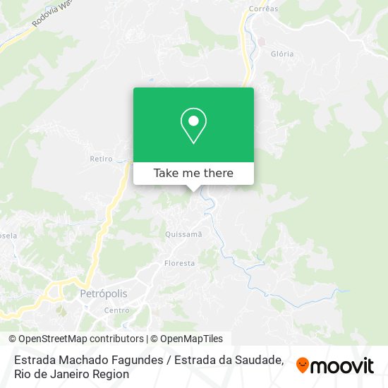Estrada Machado Fagundes / Estrada da Saudade map