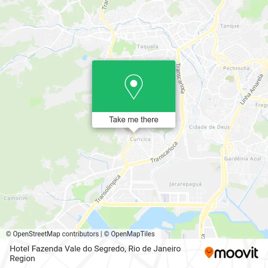 Hotel Fazenda Vale do Segredo map