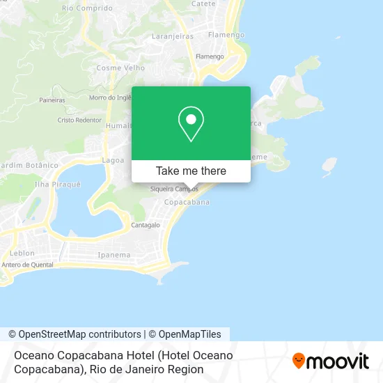 Oceano Copacabana Hotel map