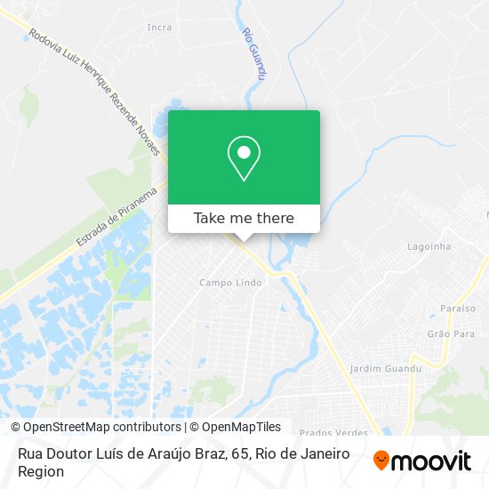 Rua Doutor Luís de Araújo Braz, 65 map