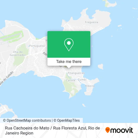 Rua Cachoeira do Mato / Rua Floresta Azul map