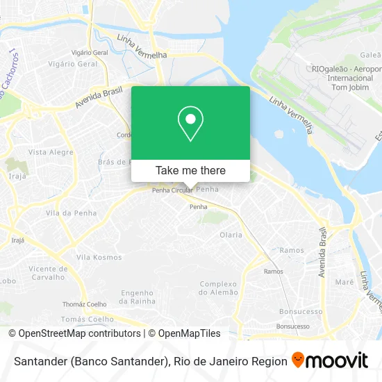 Santander (Banco Santander) map