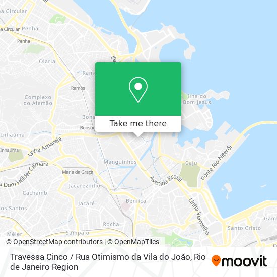 Travessa Cinco / Rua Otimismo da Vila do João map