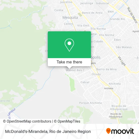 McDonald's-Mirandela map