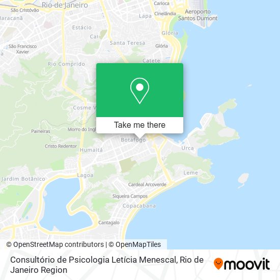 Mapa Consultório de Psicologia Letícia Menescal