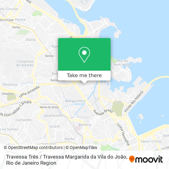 Mapa Travessa Três / Travessa Margarida da Vila do João