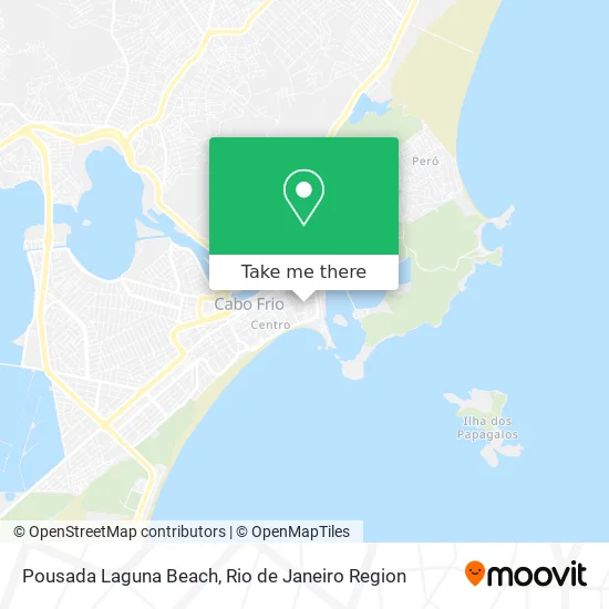 Pousada Laguna Beach map