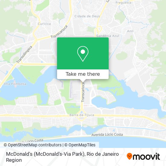 Mapa McDonald's (McDonald's-Via Park)