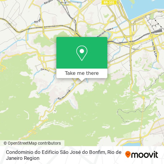 Mapa Condomínio do Edifício São José do Bonfim