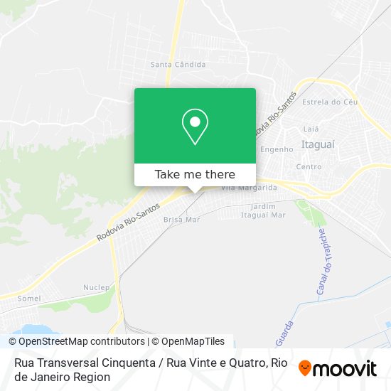 Rua Transversal Cinquenta / Rua Vinte e Quatro map