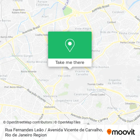 Rua Fernandes Leão / Avenida Vicente de Carvalho map