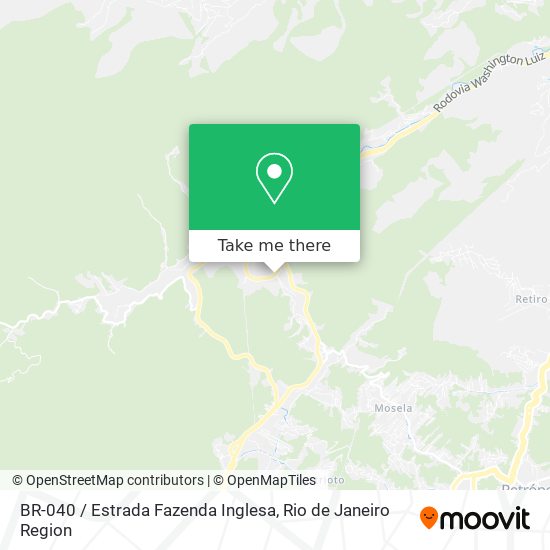 BR-040 / Estrada Fazenda Inglesa map