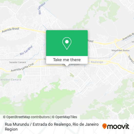 Rua Murundu / Estrada do Realengo map