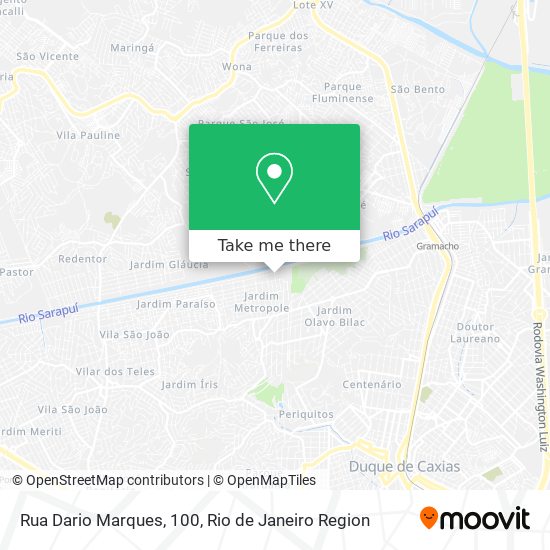 Mapa Rua Dario Marques, 100