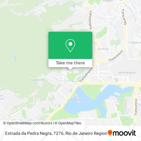 Mapa Estrada da Pedra Negra, 7276