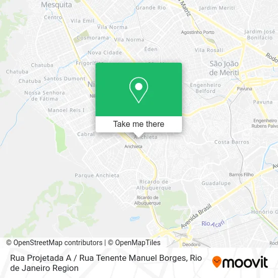 Rua Projetada A / Rua Tenente Manuel Borges map